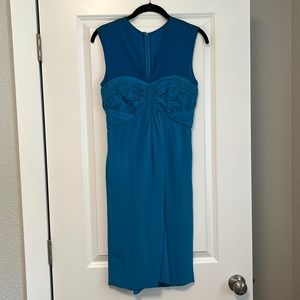 Perfect condition 3.1 Phillip Lim Teal / Turquoise Silk Cocktail Dress Size 2